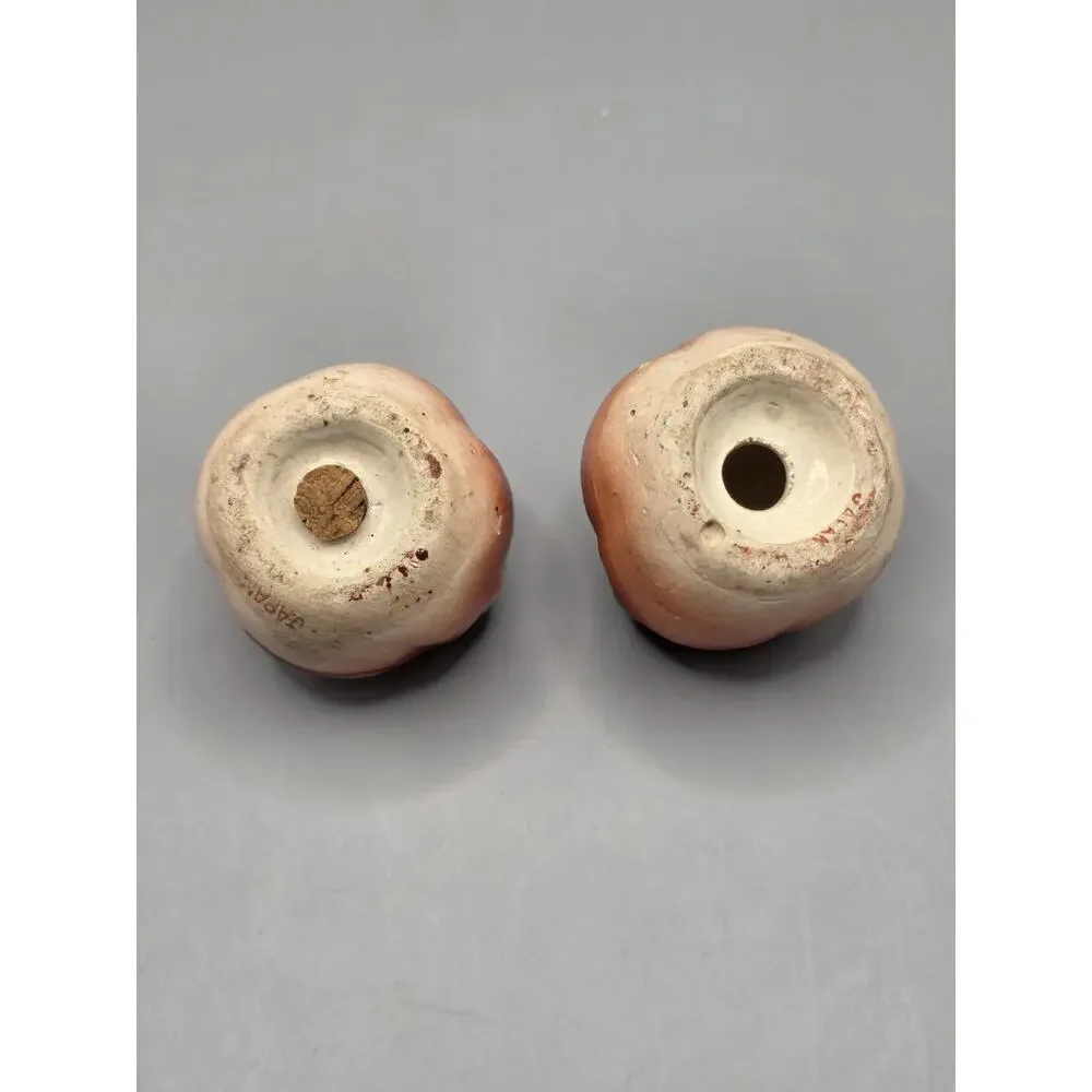 Vintage Tomato(Peach?) Salt Pepper Shakers Japan MCM-see Photos